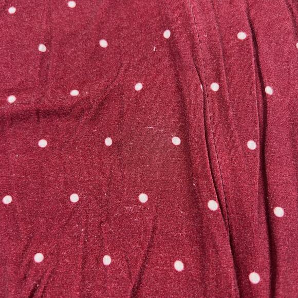 Peregrine Bamboo Maroon Polka Dot Footie Pajamas - Picture 4 of 10